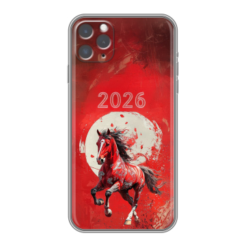 Силиконовый чехол на Iphone 11 Pro с принтом Новый год