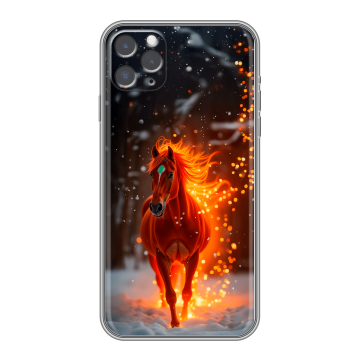 Силиконовый чехол на Iphone 11 Pro с принтом Новый год