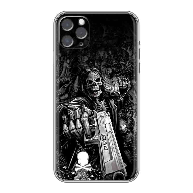 Пластиковый чехол на Iphone 11 Pro с принтом Скелет Пластиковый чехол на Iphone 11 Pro с принтом Скелет