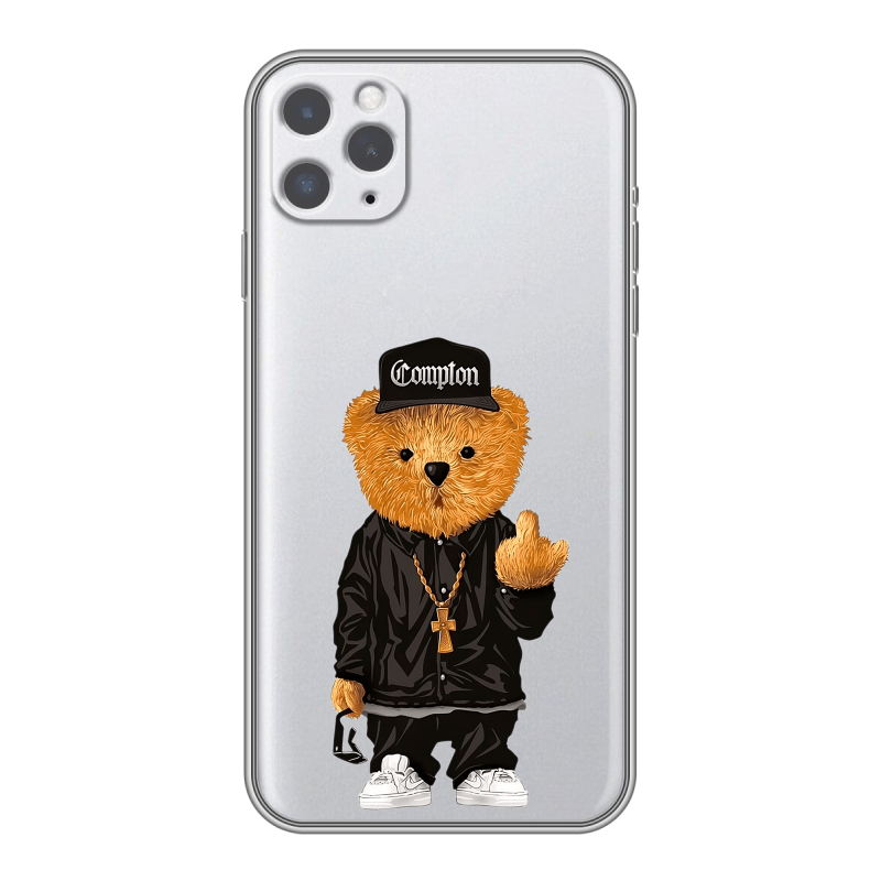 Пластиковый чехол на Iphone 11 Pro с принтом Мишка Пластиковый чехол на Iphone 11 Pro с принтом Мишка