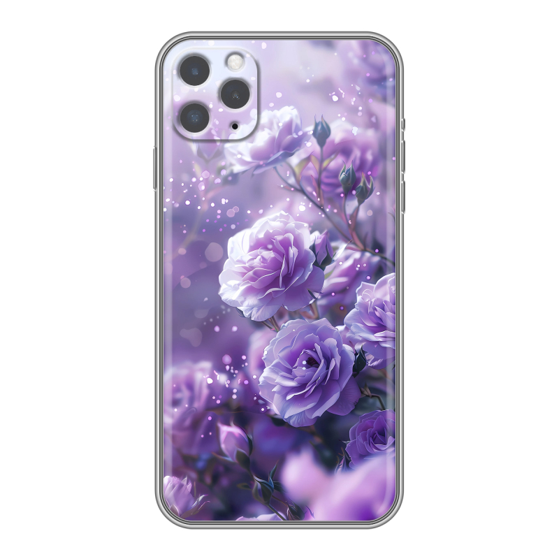 Силиконовый чехол на Iphone 11 Pro с принтом Розы цветы Силиконовый чехол на Iphone 11 Pro с принтом Розы цветы