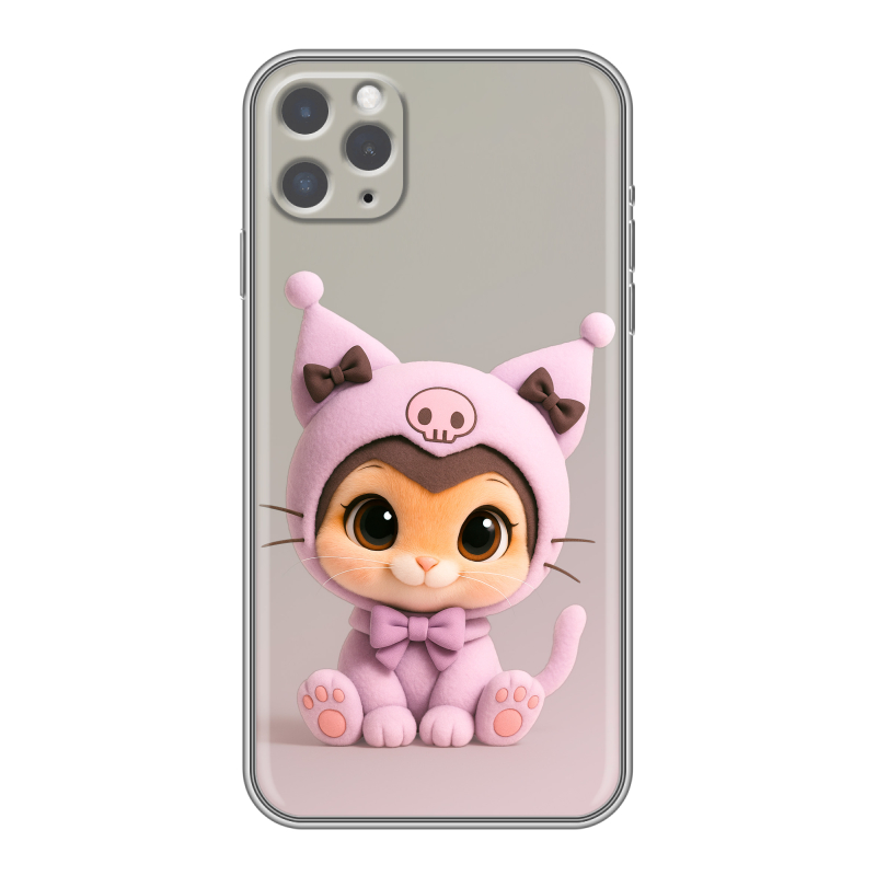 Силиконовый чехол на Iphone 11 Pro с принтом Куроми Kuromi Силиконовый чехол на Iphone 11 Pro с принтом Куроми Kuromi