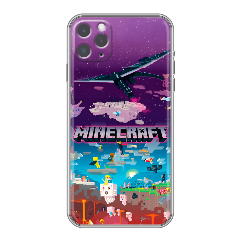 Пластиковый чехол на Iphone 11 Pro с принтом Майнкрафт Minecraft Пластиковый чехол на Iphone 11 Pro с принтом Майнкрафт Minecraft