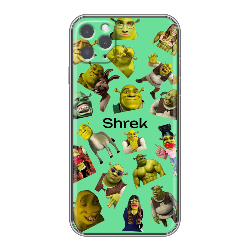 Пластиковый чехол на Iphone 11 Pro с принтом Шрек Shrek Пластиковый чехол на Iphone 11 Pro с принтом Шрек Shrek