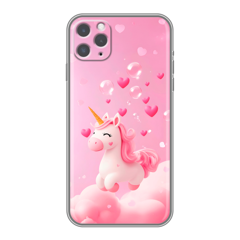 Силиконовый чехол на Iphone 11 Pro с принтом Единорог Силиконовый чехол на Iphone 11 Pro с принтом Единорог