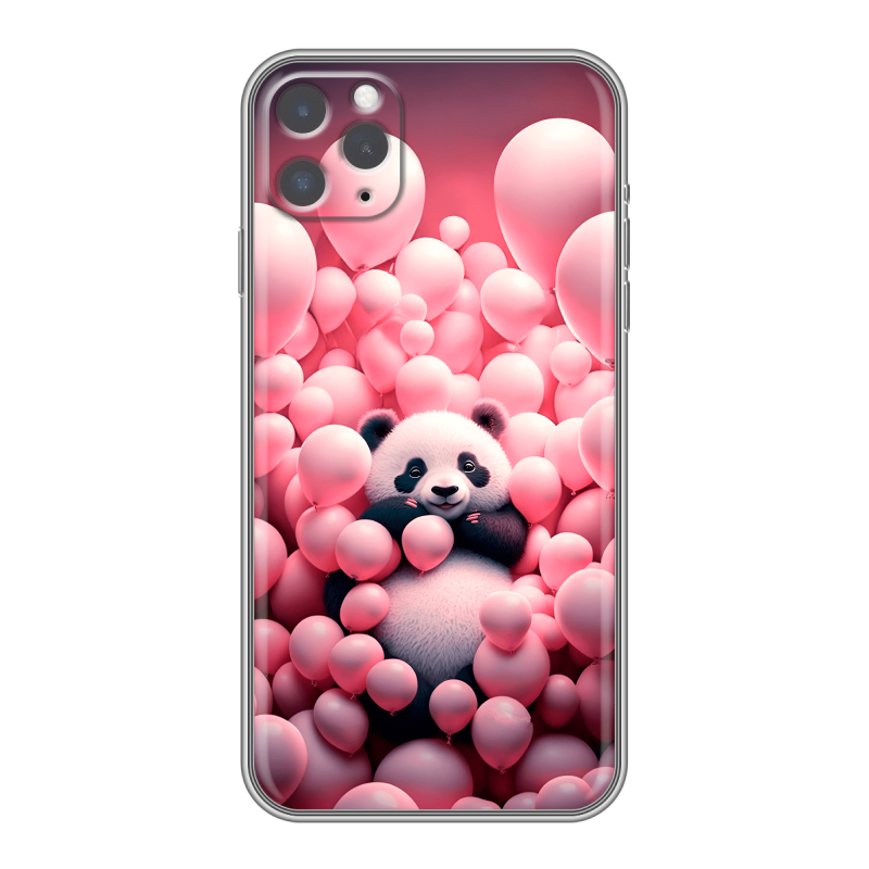 Силиконовый чехол на Iphone 11 Pro с принтом Панда Силиконовый чехол на Iphone 11 Pro с принтом Панда