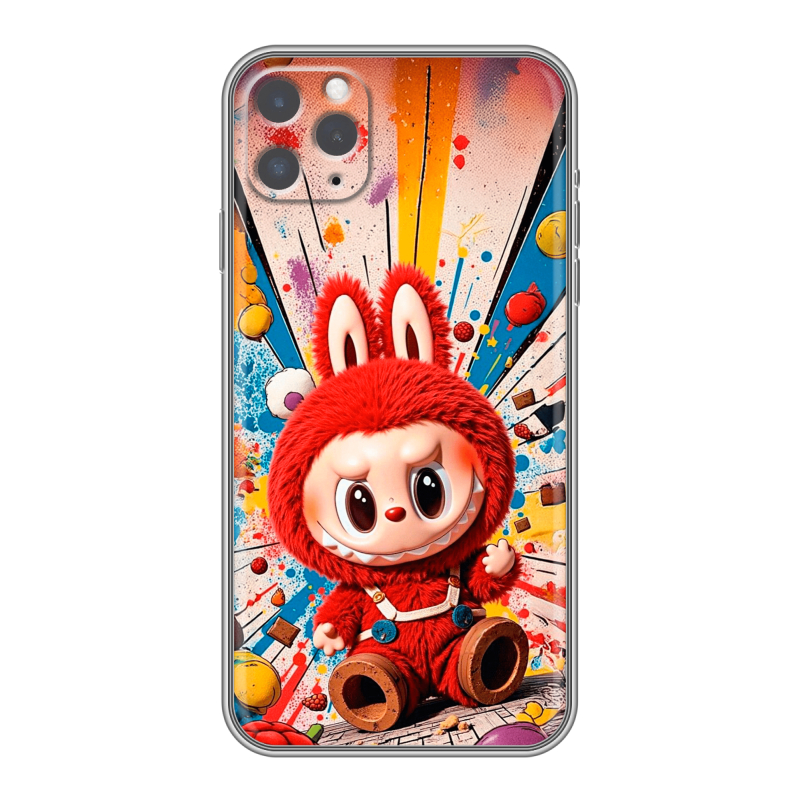 Силиконовый чехол на Iphone 11 Pro с принтом Labubu Лабубу Силиконовый чехол на Iphone 11 Pro с принтом Labubu Лабубу