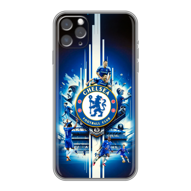 Пластиковый чехол на Iphone 11 Pro с принтом Chelsea Челси Пластиковый чехол на Iphone 11 Pro с принтом Chelsea Челси