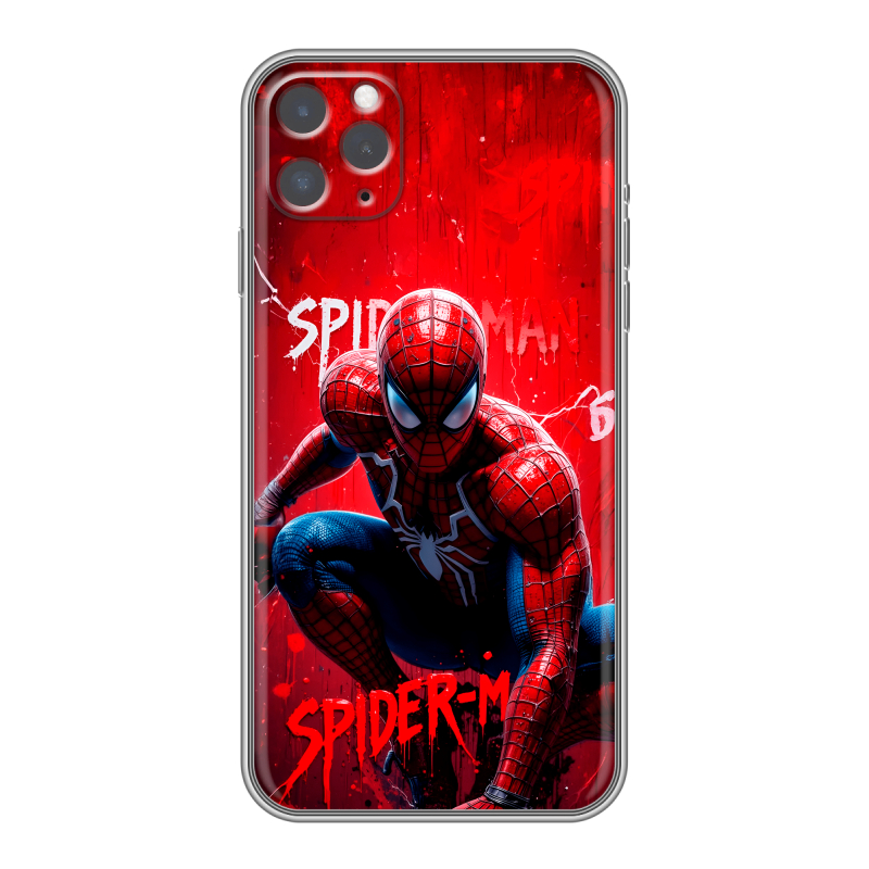 Силиконовый чехол на Iphone 11 Pro с принтом Spiderman Человек паук Силиконовый чехол на Iphone 11 Pro с принтом Spiderman Человек паук