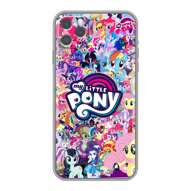 Силиконовый чехол на Iphone 11 Pro с принтом My little pony Дружба чудо Силиконовый чехол на Iphone 11 Pro с принтом My little pony Дружба чудо