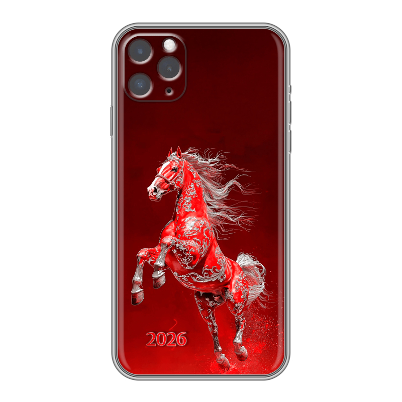 Силиконовый противоударный чехол на Iphone 11 Pro с принтом Новый год Силиконовый противоударный чехол на Iphone 11 Pro с принтом Новый год