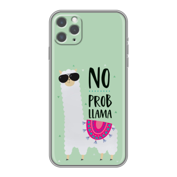 Силиконовый чехол на iPhone 11 Pro Max с принтом Лама