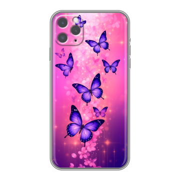 Силиконовый чехол на Iphone 11 Pro Max с принтом Бабочки Силиконовый чехол на Iphone 11 Pro Max с принтом Бабочки
