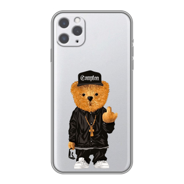 Силиконовый чехол на Iphone 11 Pro Max с принтом Плюшевый медведь Силиконовый чехол на Iphone 11 Pro Max с принтом Плюшевый медведь