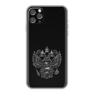 Силиконовый чехол на Iphone 11 Pro Max с принтом Герб России Силиконовый чехол на Iphone 11 Pro Max с принтом Герб России