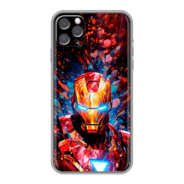 Силиконовый чехол на Iphone 11 Pro Max с принтом Железный человек Ironman Силиконовый чехол на Iphone 11 Pro Max с принтом Железный человек Ironman