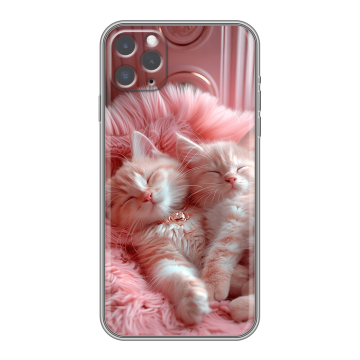 Силиконовый чехол на Iphone 11 Pro Max с принтом котята котики Силиконовый чехол на Iphone 11 Pro Max с принтом котята котики