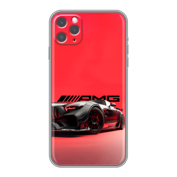 Силиконовый чехол на Iphone 11 Pro Max с принтом Мерседес Mercedes AMG