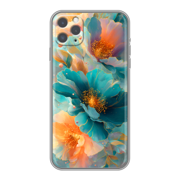 Силиконовый чехол на Iphone 11 Pro Max с принтом Цветы