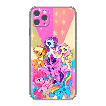 Силиконовый чехол на Iphone 11 Pro Max с принтом My little pony Дружба чудо Силиконовый чехол на Iphone 11 Pro Max с принтом My little pony Дружба чудо
