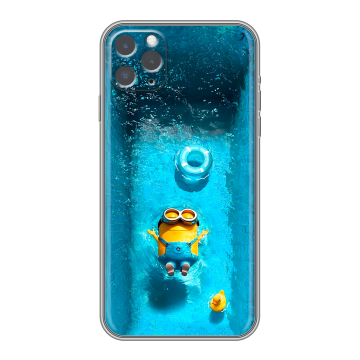 Силиконовый чехол на Iphone 11 Pro Max с принтом Миньоны Силиконовый чехол на Iphone 11 Pro Max с принтом Миньоны