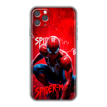 Силиконовый чехол на Iphone 11 Pro Max с принтом Spiderman Человек паук Силиконовый чехол на Iphone 11 Pro Max с принтом Spiderman Человек паук