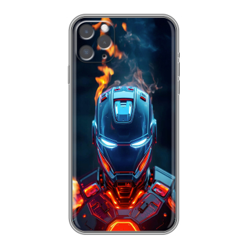 Силиконовый чехол на Iphone 11 Pro Max с принтом IronMan Железный человек Силиконовый чехол на Iphone 11 Pro Max с принтом IronMan Железный человек