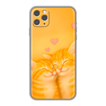 Силиконовый чехол на Iphone 11 Pro Max с принтом Милые котята Силиконовый чехол на Iphone 11 Pro Max с принтом Милые котята