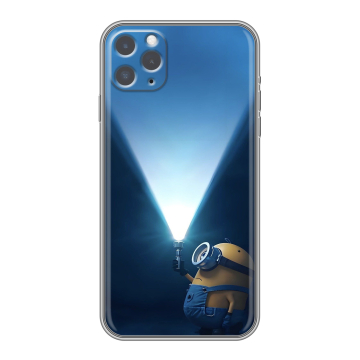 Силиконовый чехол на Iphone 11 Pro Max с принтом Миньоны Силиконовый чехол на Iphone 11 Pro Max с принтом Миньоны