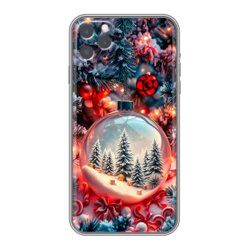 Силиконовый чехол на Iphone 11 Pro Max с принтом Новый год