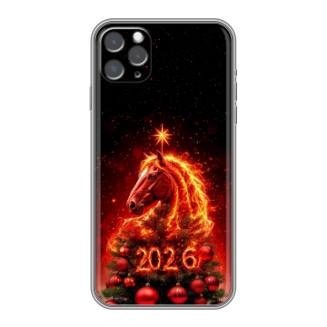 Силиконовый чехол на Iphone 11 Pro Max с принтом Новый год