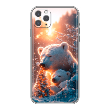 Силиконовый чехол на Iphone 11 Pro Max с принтом Новый год