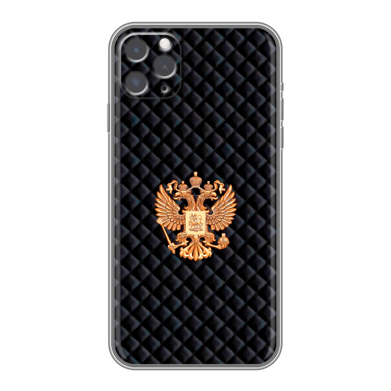 Силиконовый чехол на Iphone 11 Pro Max с принтом Герб России принт Силиконовый чехол на Iphone 11 Pro Max с принтом Герб России принт