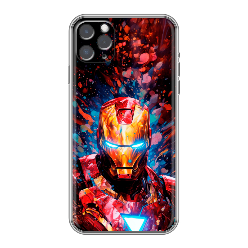 Силиконовый чехол на Iphone 11 Pro Max с принтом Железный человек Ironman Силиконовый чехол на Iphone 11 Pro Max с принтом Железный человек Ironman