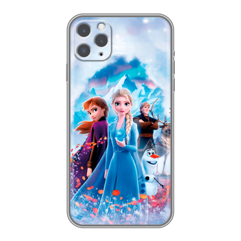 Силиконовый чехол на Iphone 11 Pro Max с принтом Холодное сердце Frozen Силиконовый чехол на Iphone 11 Pro Max с принтом Холодное сердце Frozen