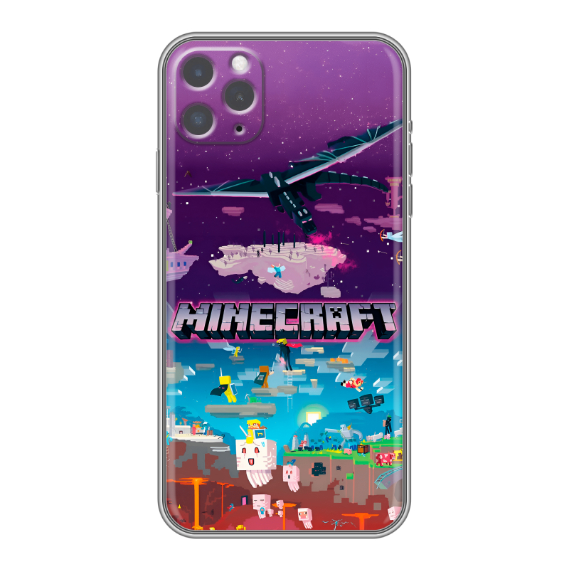 Пластиковый чехол на Iphone 11 Pro Max с принтом Майнкрафт Minecraft Пластиковый чехол на Iphone 11 Pro Max с принтом Майнкрафт Minecraft