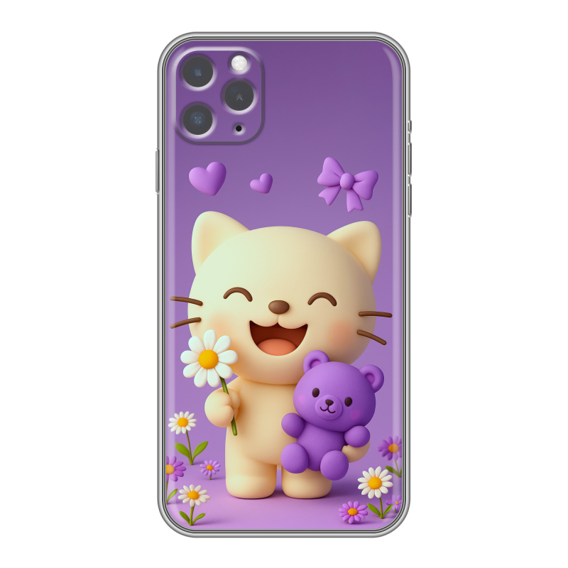 Силиконовый противоударный чехол на Iphone 11 Pro Max с принтом для девочек Силиконовый противоударный чехол на Iphone 11 Pro Max с принтом для девочек