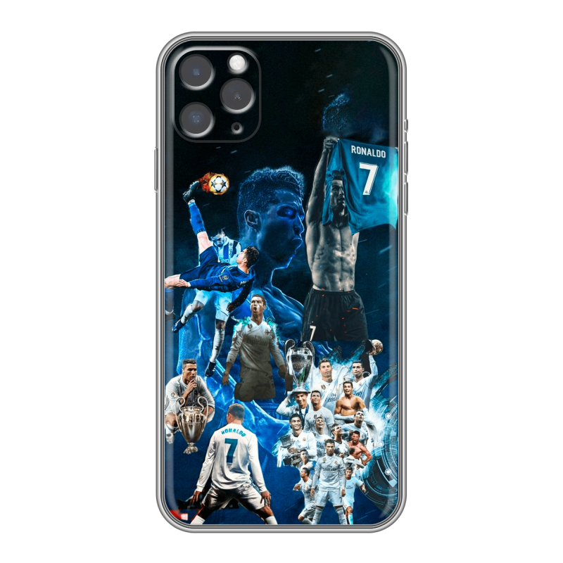 Пластиковый чехол на Iphone 11 Pro Max с принтом Реал Роналдо Пластиковый чехол на Iphone 11 Pro Max с принтом Реал Роналдо