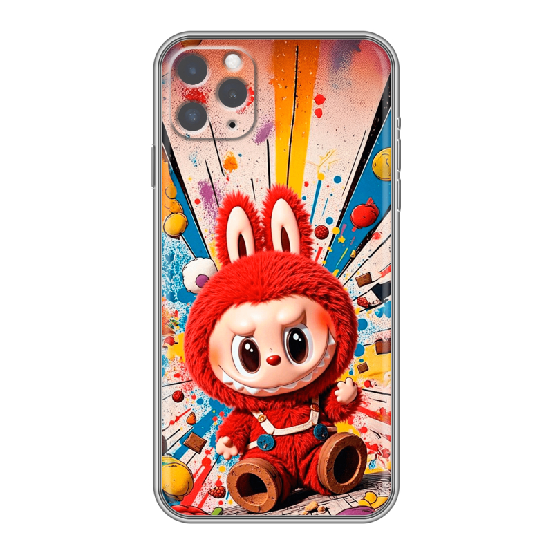 Пластиковый чехол на Iphone 11 Pro Max с принтом Labubu Лабубу Пластиковый чехол на Iphone 11 Pro Max с принтом Labubu Лабубу