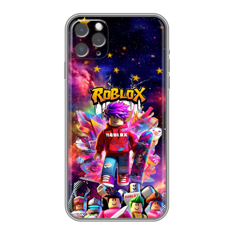 Силиконовый противоударный чехол на Iphone 11 Pro Max с принтом Roblox Роблокс Силиконовый противоударный чехол на Iphone 11 Pro Max с принтом Roblox Роблокс