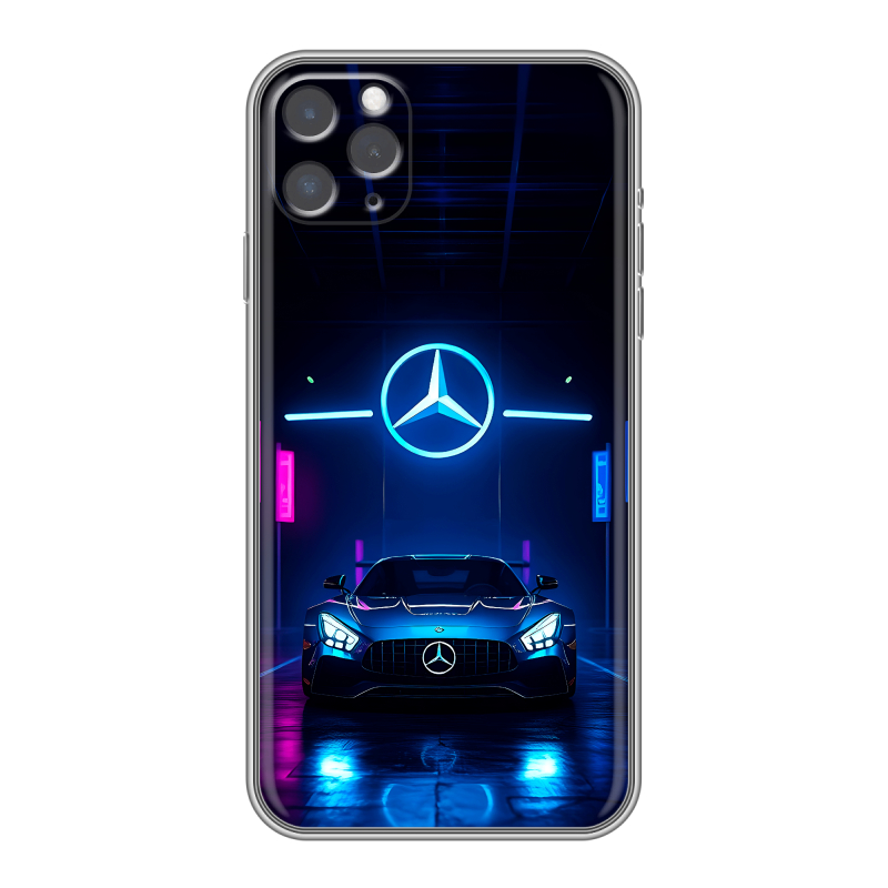 Силиконовый чехол на Iphone 11 Pro Max с принтом Mercedes Мерседес Силиконовый чехол на Iphone 11 Pro Max с принтом Mercedes Мерседес