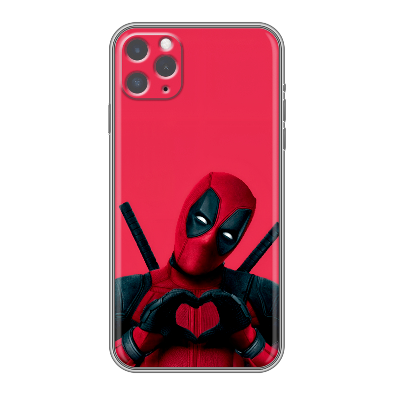 Пластиковый чехол на Iphone 11 Pro Max с принтом Дедпул Deadpool Пластиковый чехол на Iphone 11 Pro Max с принтом Дедпул Deadpool