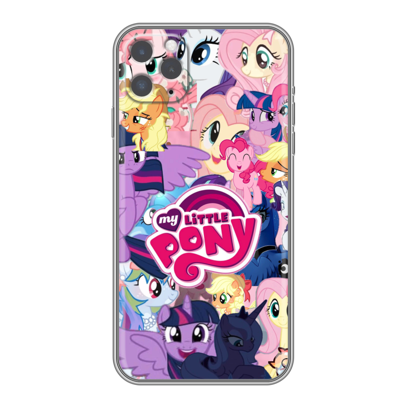 Пластиковый чехол на Iphone 11 Pro Max с принтом My little pony Дружба чудо Пластиковый чехол на Iphone 11 Pro Max с принтом My little pony Дружба чудо