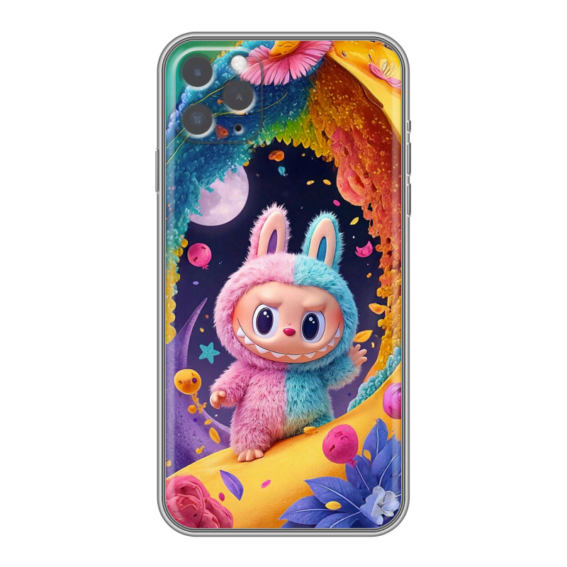 Силиконовый чехол на Iphone 11 Pro Max с принтом Labubu Лабубу Силиконовый чехол на Iphone 11 Pro Max с принтом Labubu Лабубу