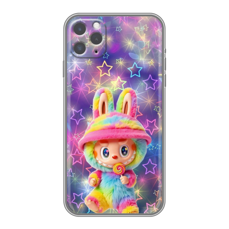 Пластиковый чехол на Iphone 11 Pro Max с принтом Labubu Лабубу Пластиковый чехол на Iphone 11 Pro Max с принтом Labubu Лабубу