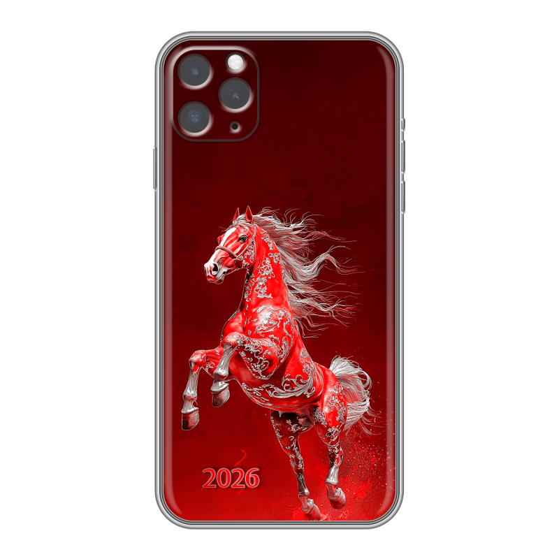 Силиконовый противоударный чехол на Iphone 11 Pro Max с принтом Новый год Силиконовый противоударный чехол на Iphone 11 Pro Max с принтом Новый год