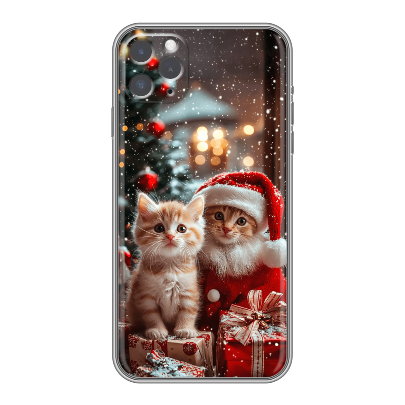Силиконовый чехол на iPhone 11 Pro Max с принтом Новый год Силиконовый чехол на iPhone 11 Pro Max с принтом Новый год