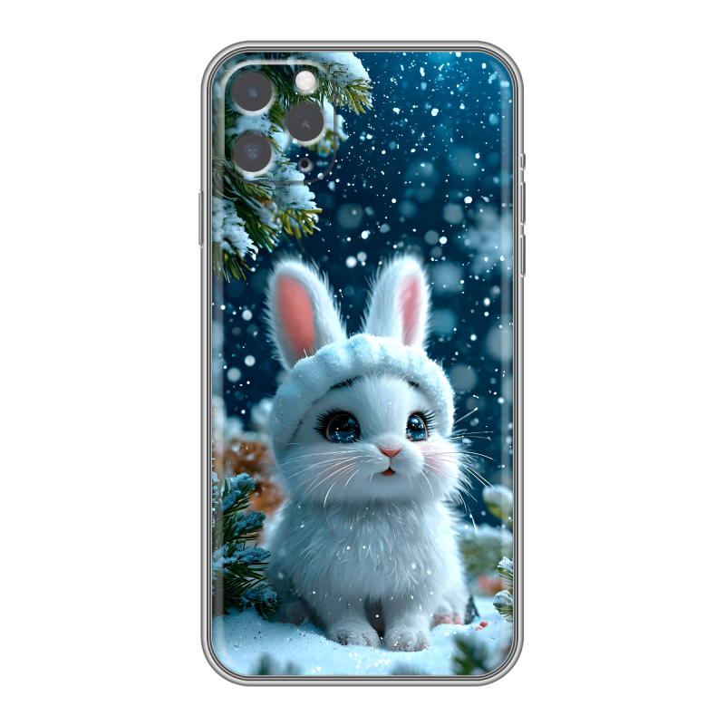 Силиконовый чехол на Iphone 11 Pro Max с принтом Новый год Силиконовый чехол на Iphone 11 Pro Max с принтом Новый год