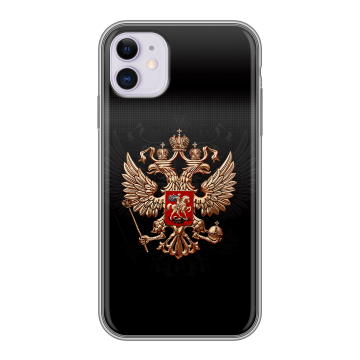 Силиконовый чехол на iPhone 11 с принтом Герб России Силиконовый чехол на iPhone 11 с принтом Герб России