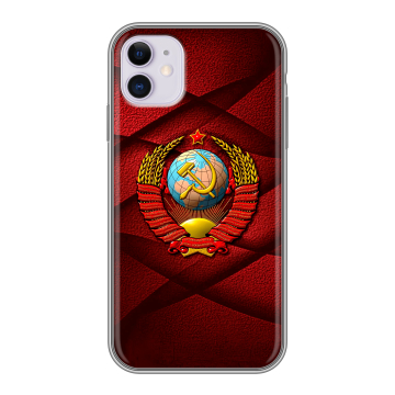 Силиконовый чехол на iPhone 11 с принтом Герб СССР Силиконовый чехол на iPhone 11 с принтом Герб СССР